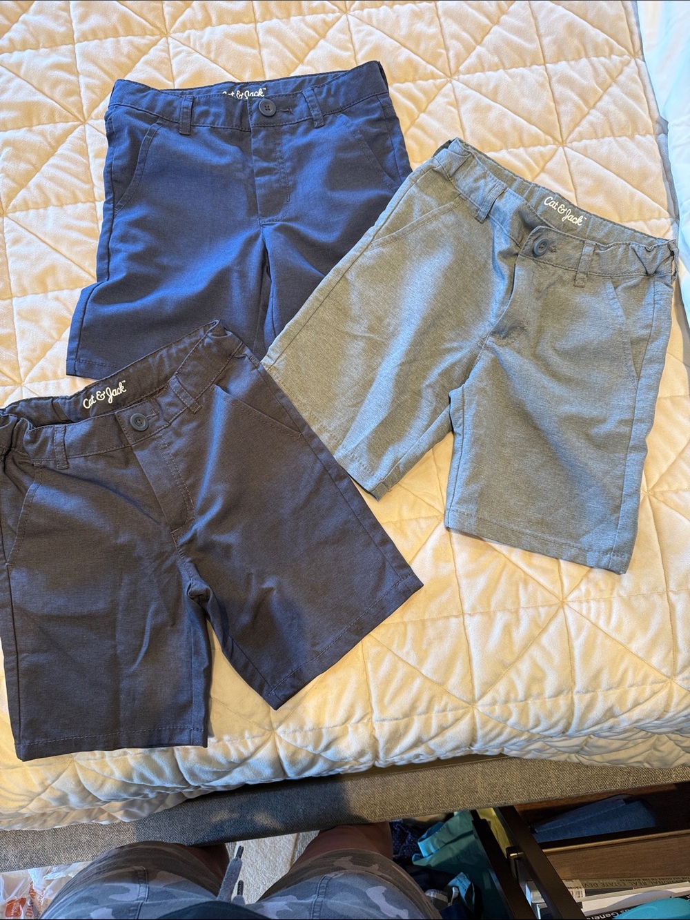 Cat & Jack Boys' Short Set - Navy and Light Gray
